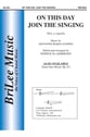 On This Day Join the Singing SSA choral sheet music cover